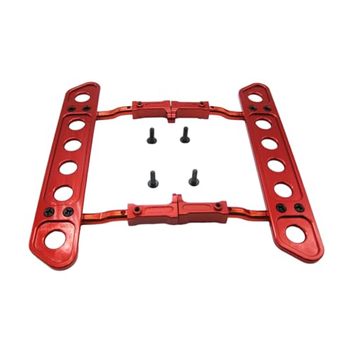 MOYIC Alloy Side Collision Step Board Pedals for 1/10 Axial SCX10 Crawler RC Metal Side Steps Easy Install Reliable Durable, Red