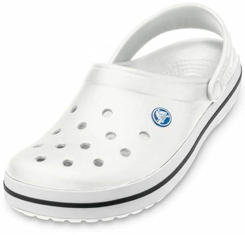 Crocs Unisex-Adult Crocband Clog, White, 8 Women/6 Men