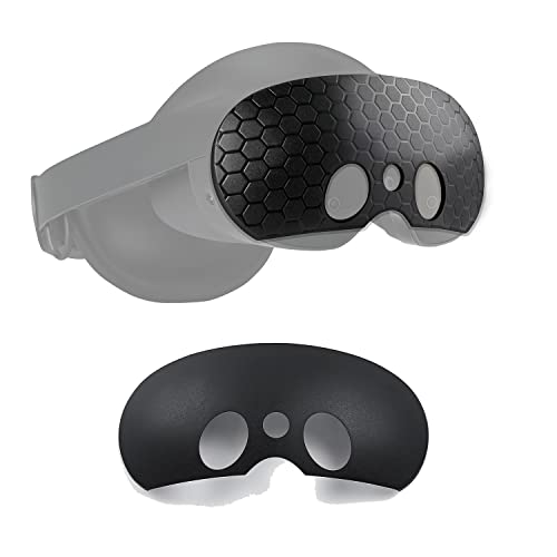 MOJOXR VR Headset Protective Shell Cover Compatible with Quest Pro, Front Cover Accessories Preventing Dust Collisions and Scratches（2 Pack-Black）