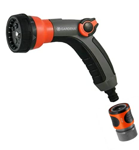 GARDENA 35121TC Metal Thumb Control 7 In 1 Spray Nozzle