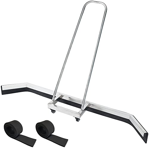 Tennis Court Squeegy 54In W/Replacement Rain Shuttle 2Pcs Wide Floor Water Remover Squeegee Broom Tennis Court Dryer Rain Shuttle Stainless Steel Squeegee Broom