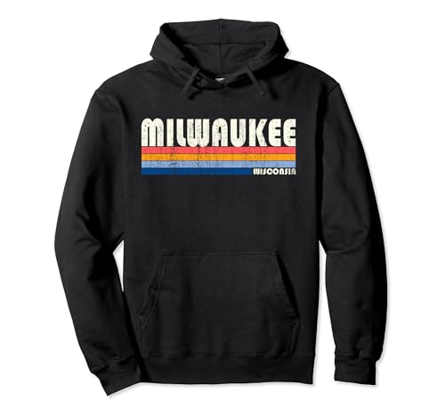 Vintage 70s 80s Style Milwaukee WI Hoodie