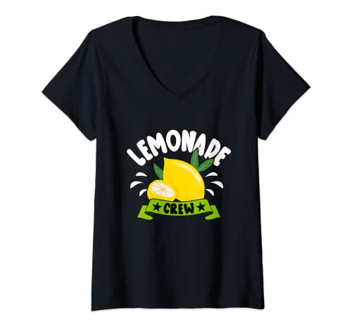 Womens Lemonade stand crew V-Neck T-Shirt