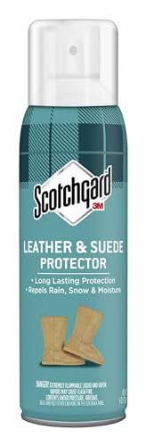 Scotchgard Nubuck & Suede Leather Protector Spray, Suede Spray for Footwear and Accessories, Leather Protectant Spray, 6 oz