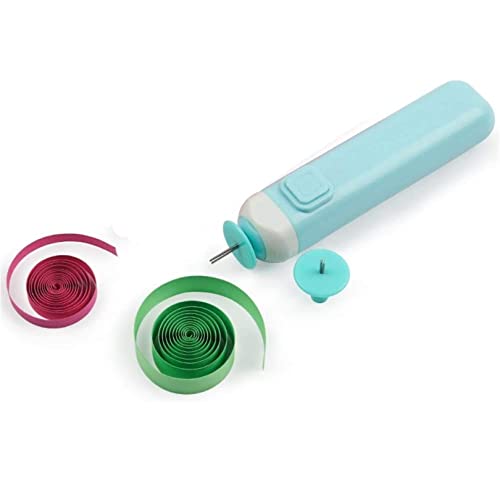 2 in 1 Quilling Slotted Tool Paper Rolling Electric Pen for General Quilling Paper Strips and Wider Paper Strips