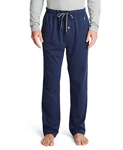 Nautica Men's Soft Knit Sleep Lounge-Pant, Navy, Medium