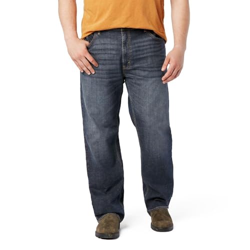 Signature by Levi Strauss & Co. Gold Label Men's Relaxed Fit Flex Jeans (Available in Big & Tall), Headlands, 34W x 32L