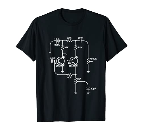 Fuzz Pedal Schematic Diagram Germanium PnP Circuit Effects T-Shirt