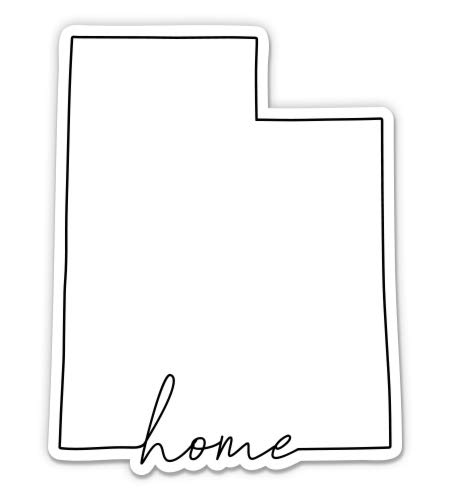 Squiddy Utah Home - Vinyl Sticker for Car, Laptop, Notebook (5' Tall)