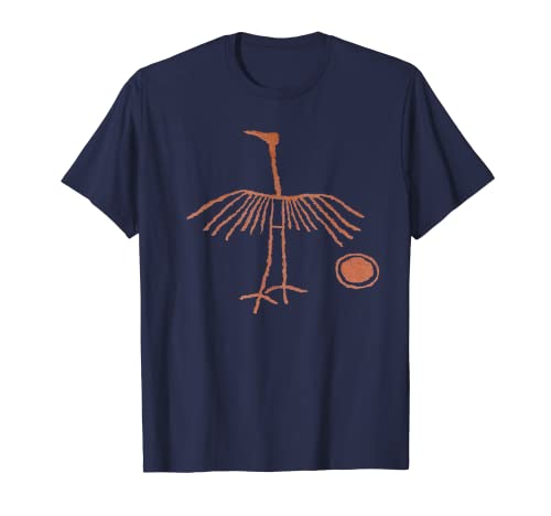 Crane Petroglyph. T-Shirt