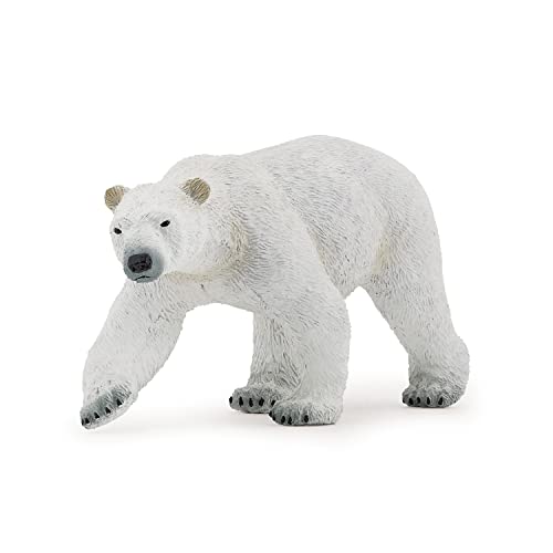 Papo -hand-painted - figurine -Wild animal kingdom - Polar Bear -50142 -Collectible - For Children - Suitable for Boys and Girls- From 3 years old
