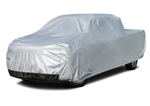 Kayme 6 Layers Truck Cover Waterproof All Weather, Heavy Duty Outdoor Pickup Cover Sun Uv Rain Protection, Universal Fit (Length Up to 228 inch) L