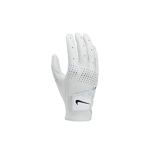 NIKE NGGMTCR4 White Carta Football Golf Gloves Mens Tour Classic III R/H-Large, L