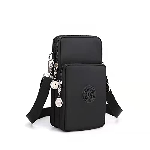 Crossbody bags for Women Cell Phone Wallet Purse Shoulder Bag Small Cross Body Cellphone Purses, Black