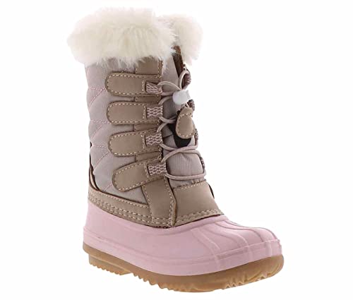 Khombu Ally Girls' (13-6) Snow Boot Pink in Size 2