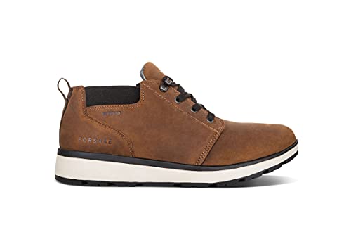 Forsake Davos Mid - Men's Waterproof Premium Leather Mid-Top (9 M US, Toffee)