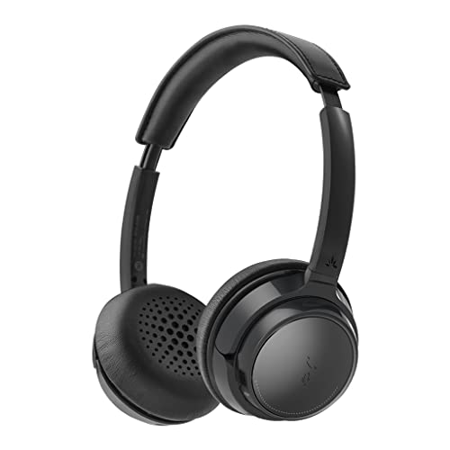 Avantree AH6B - Bluetooth 5.0 Wireless On Ear Headphones, Premium Sound, 22 Hrs Playtime, Soft Padding, Lightweight, Universal Compatible with Cell Phone, tablet, PC, and laptop, Black