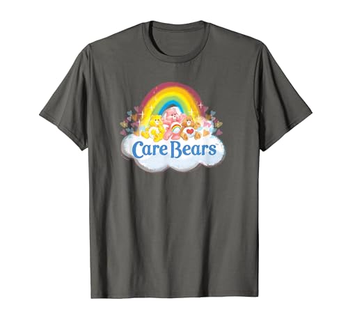 Care Bears Vintage Rainbow Cheer Bear Sweet Group Logo T-Shirt