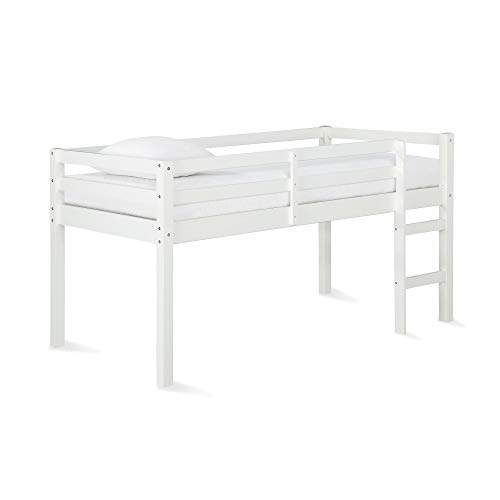 DHP Milton Junior Twin Loft Bed, White