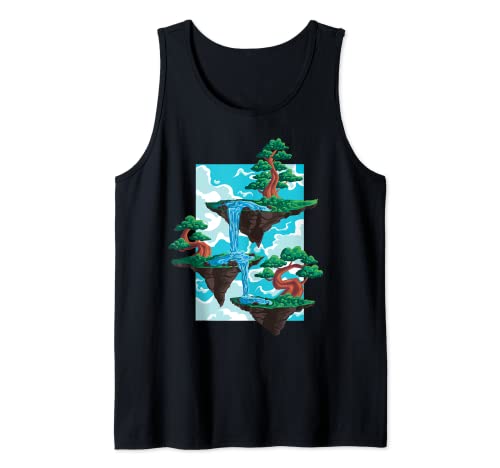 Floating Bonsai Island Japanese Bonsai Tree Tank Top