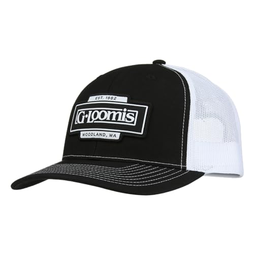 G. LOOMIS Originial Trucker Cap Color - Black-White Size - One Size Fits Most (GHATOGTRKBK) Fishing