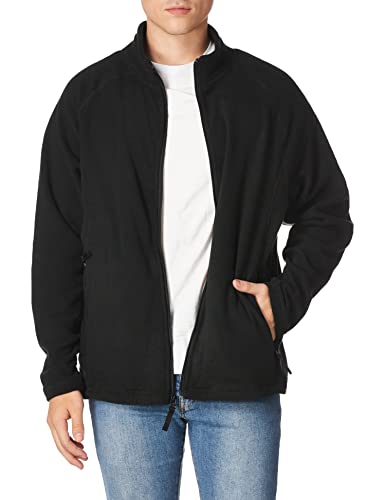 CLIQUE mens Summit Full-zip Microfleece Sweatshirt, Black, 3X-Large US