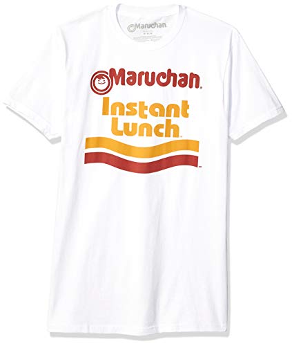 Maruchan unisex adult Ramen Noodle Instant Lunch Logo T-shirt T Shirt, White, Large US