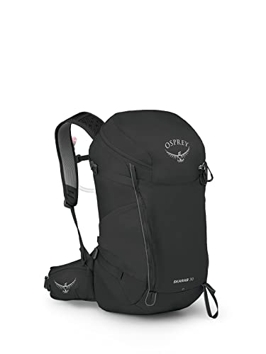Osprey Skarab 30L Men's Hiking Backpack with Hydraulics Reservoir, Black