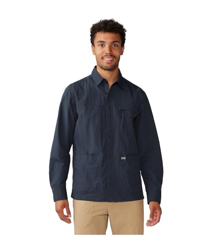 Mountain Hardwear Standard Stryder Long Sleeve Shirt, Dark Storm, S