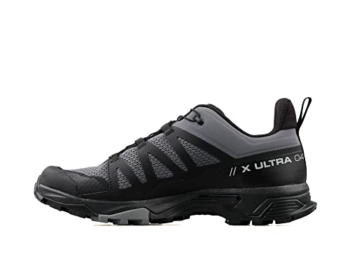 Salomon X Ultra 4 Hiking Shoes for Men, Quiet Shade/Black/Quiet Shade, 10