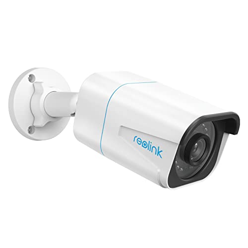 REOLINK Security Camera Outdoor System 4K, Surveillance IP PoE with Human/Vehicle/Pet Detection, 25FPS Daytime, 100F IR Night Vision, Up to 256GB microSD Card, RLC-810A, Audio and Motion Alert