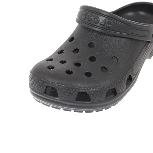 Crocs Kids' Classic Clog , Black/Black, 4 Big Kid