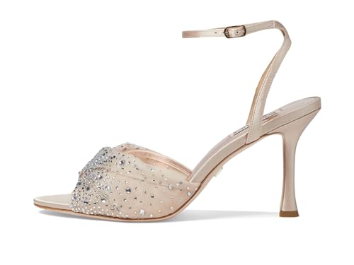 Badgley Mischka Women's Cameryn Heeled Sandal, Nude, 9