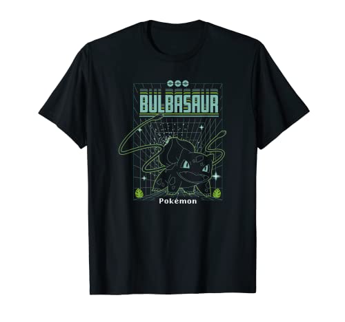 Pokémon Bulbasaur 3D Grid Schematic T-Shirt