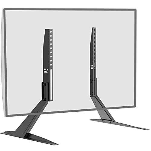 WALI Universal TV Stand Tabletop, for Most 23 to 42 inch LCD Flat Screen TV, Mounting Holes up to 400x300mm (TVS002), M 23-42in, Black
