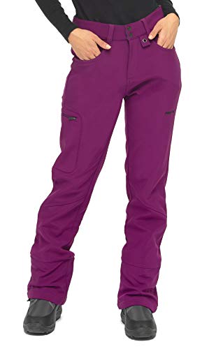 Arctix Women's Sarah Fleece-Lined Softshell Pants, Plum, Large