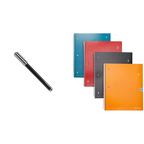 Livescribe Symphony Smartpen Digital Pen – Compatible with iOS, Android, Smartphones, Tablets (Latest Version) & 8.5 x 11 Single Subject Notebook #1-4 (4-Pack)