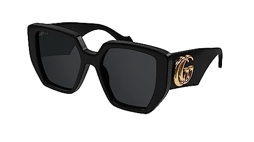 Gucci Geometric Sunglasses GG0956S 003 Black/Gold 54mm 956