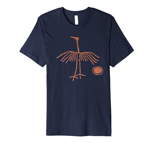 Crane Petroglyph. Premium T-Shirt