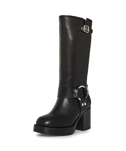 Madden Girl Women's Touringg Fashion Boot, Black Paris, 8