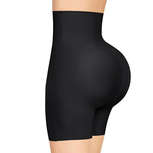 Lover-Beauty Butt Pads Shapewear BBL Shorts Hip Pads for Women Padded Underwear Fake Butt Padding Booty Panties (Black, M)