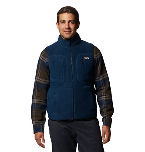 Mountain Hardwear Men's Standard HiCamp Fleece Vest, Hardwear Navy, Medium