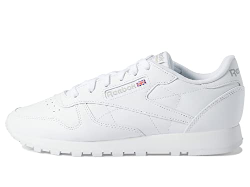 Reebok womens Classic Leather Sneaker, Reefresh White/Pure Grey, 9 US