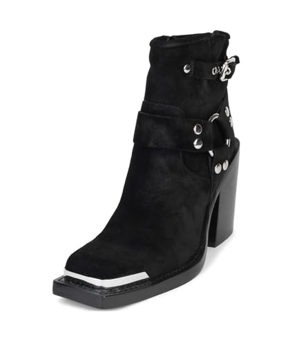 Jeffrey Campbell HANDLER Boots Black Suede Silver