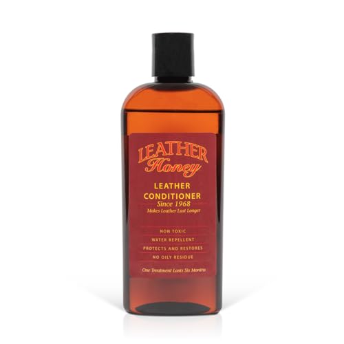 Leather Honey Leather Conditioner, Non-Toxic & Made in the USA Since 1968. Protect & Restore Leather Couches & Furniture, Car Interiors, Boots, Jackets, Shoes, Bags & Accessories. Safe for Any Color