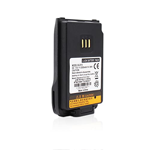 IFREQTECH BL2010 2000mAh Li-Ion Battery Compatible for Hytera PD402i PD412i PD482i PD502i PD562i PD602i Two Way Radio Replacement Hytera BL2010 BL1504 BL1502 Battery