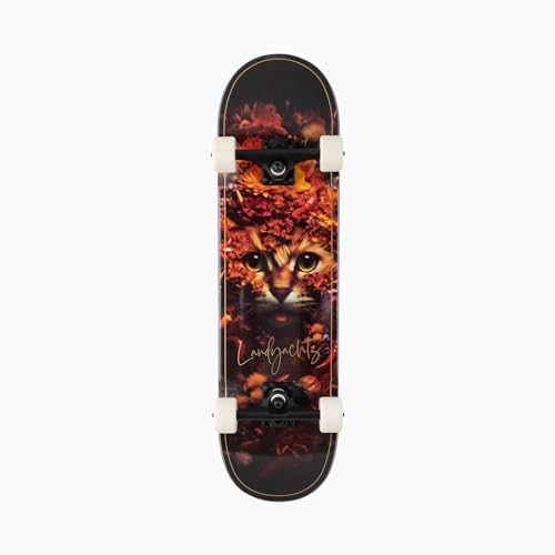 Landyachtz ATV Classic Complete Longboard, Flower Cat, 32'x8.5'