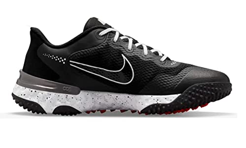 Nike Alpha Huarache Elite 3 Baseball Turf Shoes Black | White Size 12