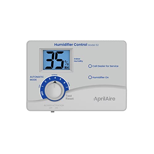AprilAire 62 Automatic Digital Whole-House Humidifier Control Humidistat with Outdoor Temperature Sensor for AprilAire Whole-House Steam Humidifiers, Low Voltage 24VAC