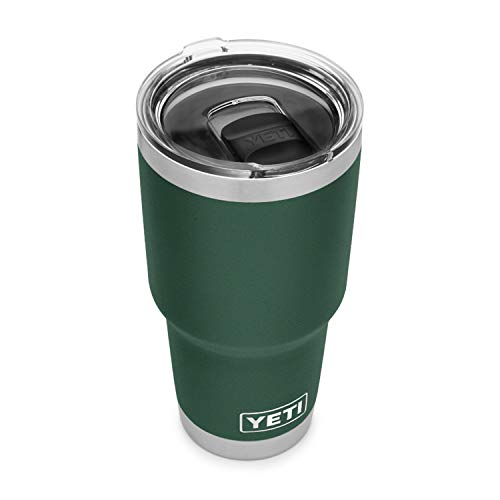 YETI Rambler 30 oz Tumbler, Stainless Steel, Vacuum Insulated with MagSlider Lid, Northwoods Green